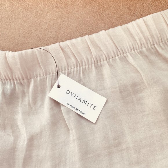 Brand New Dynamite Satin Shorts in Beige - Elevate Your Style! 💎 - Picture 3 of 4